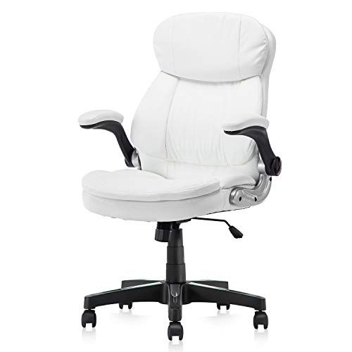 KERMS High Back PU Leather Executive Office Chair, Adjustable .