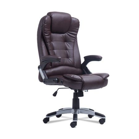 Swivel Gaming Massage Chair Ergonomic PU Leather Executive Office .