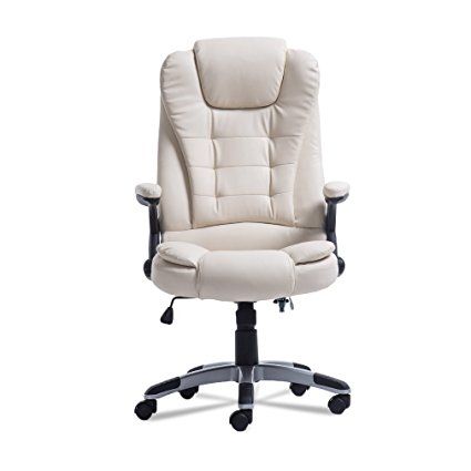 Homgrace Swivel Gaming Massage Chair Ergonomic PU Leather .