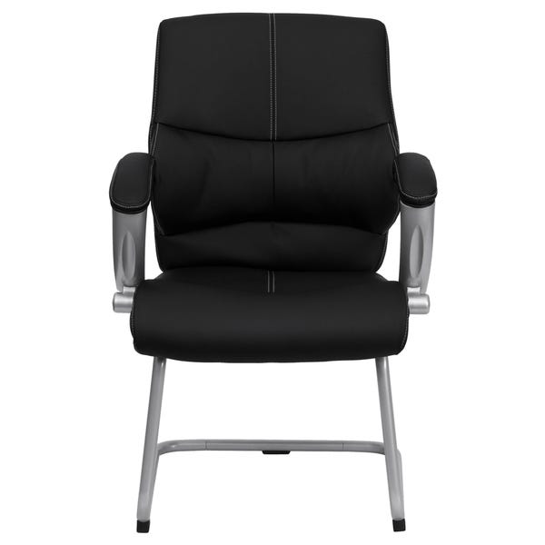 Shop Black Leather Executive Office Conference Side Chair - Free .