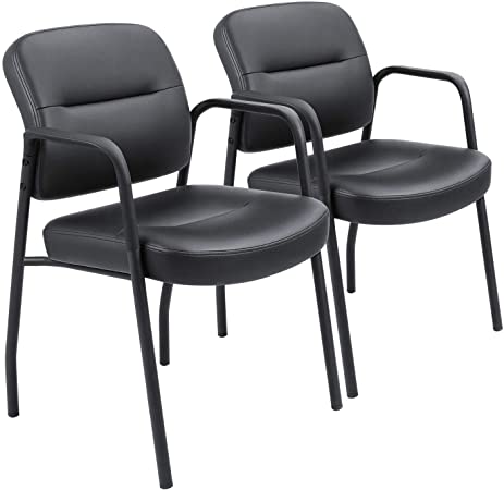 Amazon.com: Devoko Office Reception Chairs Executive Leather Guest .