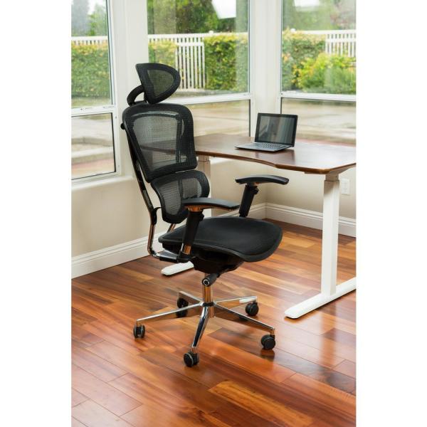 ErgoMax Ergonomic Black Adjustable Executive Office Swivel Chair .