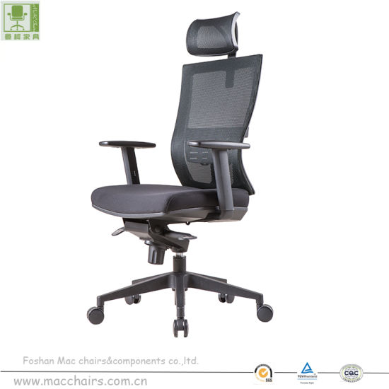 China Office Furniture Adjustable Mesh Fabric Computer Executive .