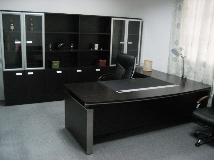 Office Table:Durable And Stylish Office Chair And Table Set Black .