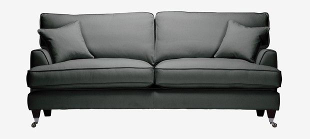 Florence large sofa with fixed covers in Vogue pewter | Sofa .