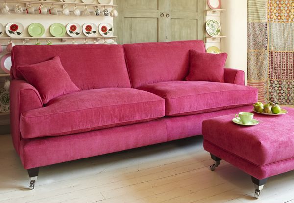 Florence large-sofa in Vogue Pistachio - Sofa Workshop | Pink .