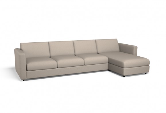 VIMLE 4-seat sofa with chaise longue cover - Malmo New Almond by .