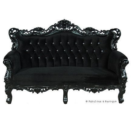 Gothic Couch | Victorian sofa, Gothic home decor, Victorian furnitu