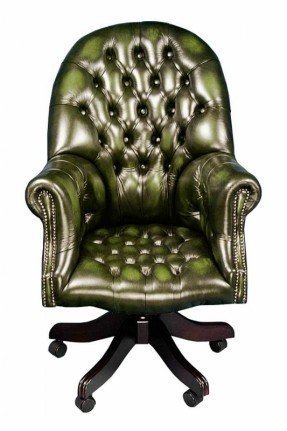 Green Leather Desk Chair - Ideas on Fot