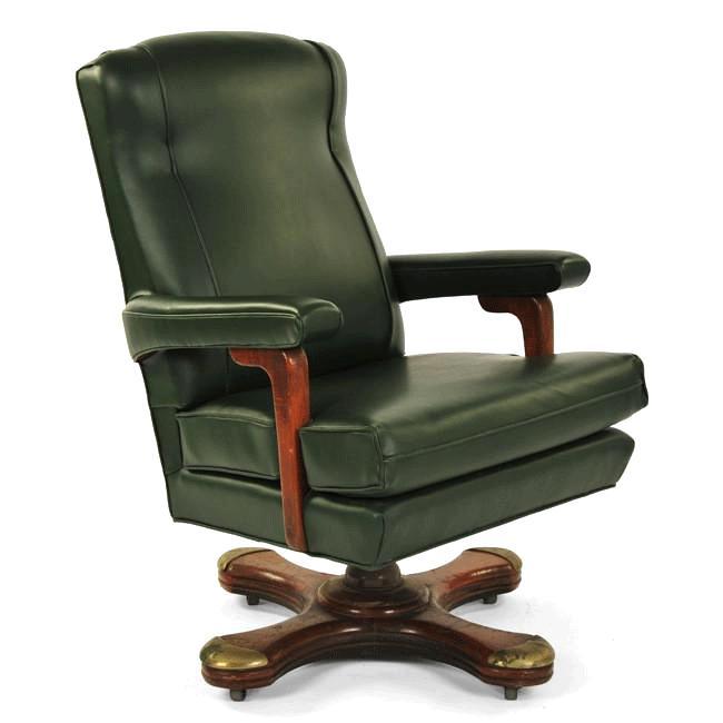 Green Leather Executive Chair - Modernica Pro