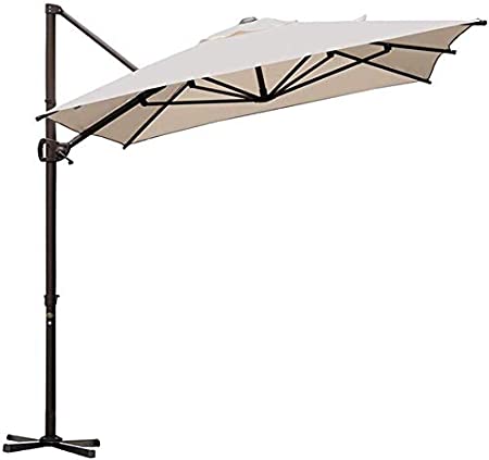Amazon.com : Abba Patio 9 x 7ft Offset Patio Umbrella Rectangular .