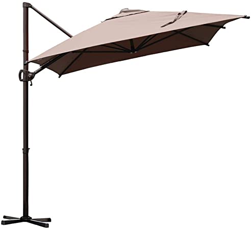 Amazon.com : Abba Patio 9 x 7ft Offset Patio Umbrella Rectangular .