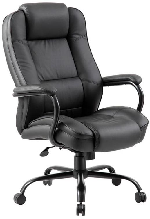 Boss LeatherPlus Heavy Duty Executive Chair [B992-BK] – Office .