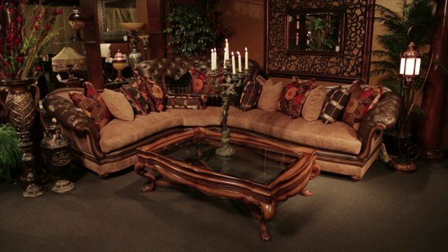 Old World Sectional Sofa | Old world furniture, Tuscan design .