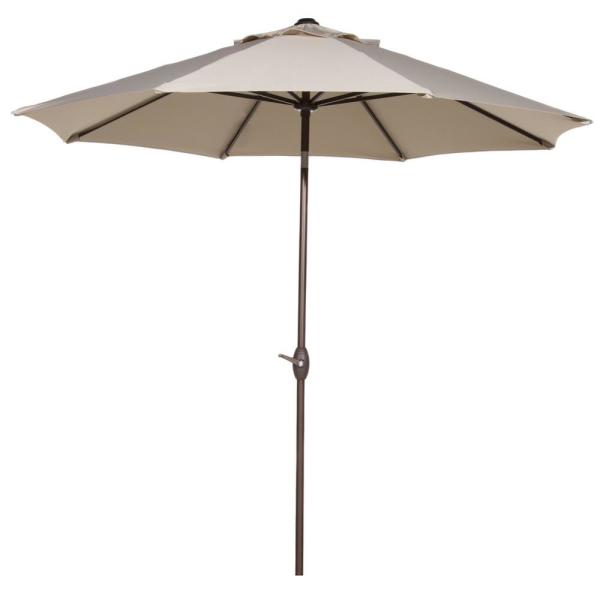 Abba Patio 9 ft. Outdoor Table Market Umbrella with Push Button .