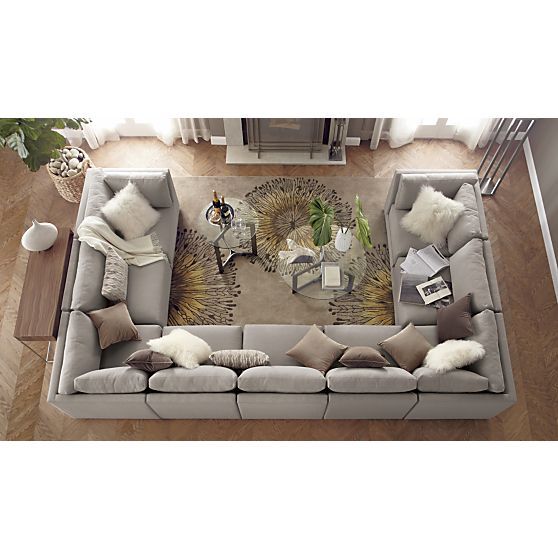 love this huge couch! Moda 9-Piece Sectional Sofa in Sectional .