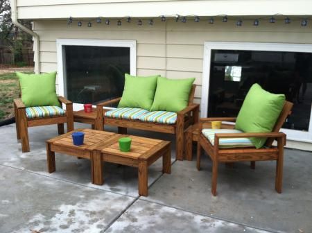 DIY Simple Outdoor Conversation Set | Do It Yourself Home Projects .