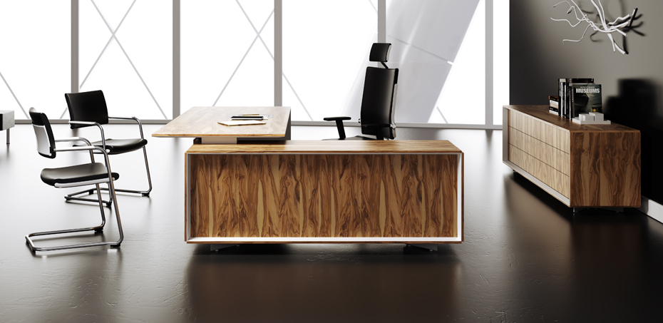 Ceo modern wooden Italian corporate office furniture by Mascag