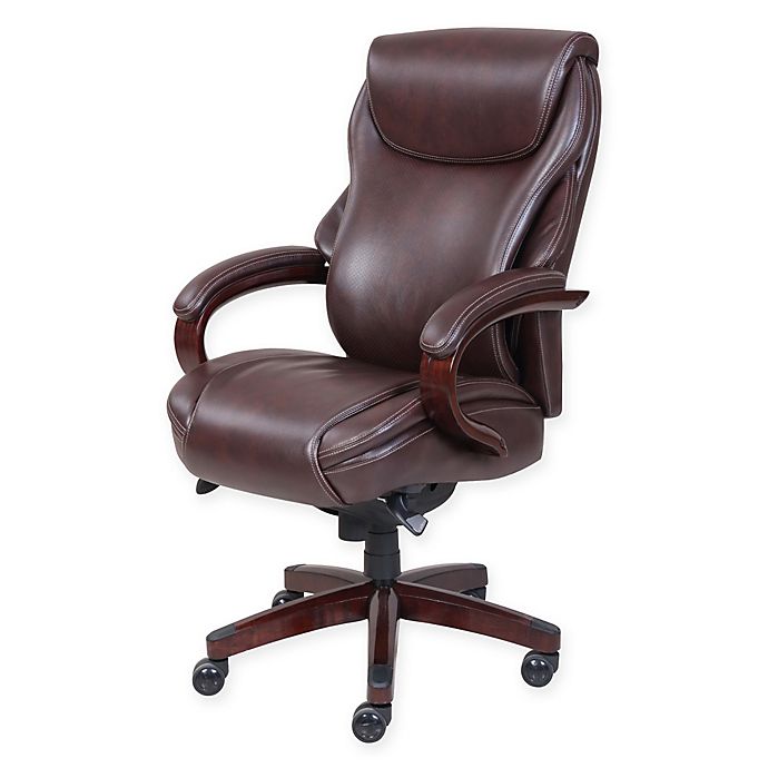 La-Z-Boy® Hyland Leather Executive Office Chair in Coffee | Bed .