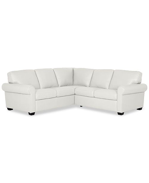 Furniture Orid 2-Pc. "L"-Shaped Leather Sectional Sofa, Created .