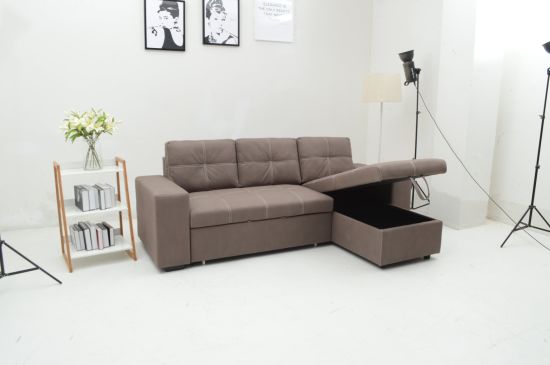 China Sectional Leather Sofa Bed with Storage - China Living Room .