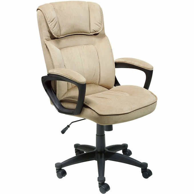 Sand Microfiber Executive Chair | Most comfortable office chair .
