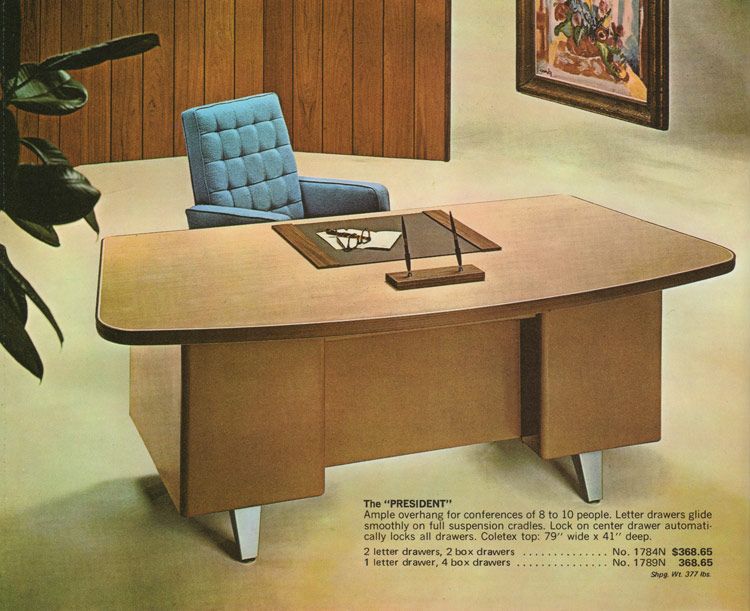 President's Desk Madison Series Desks by Cole Vintage Steel Office .