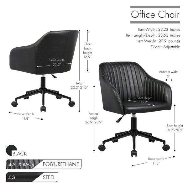 Shop Porthos Home Madison Executive Office Chair - On Sale .