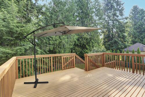 Backyard Creations® 10' Offset Patio Umbrella at Menards