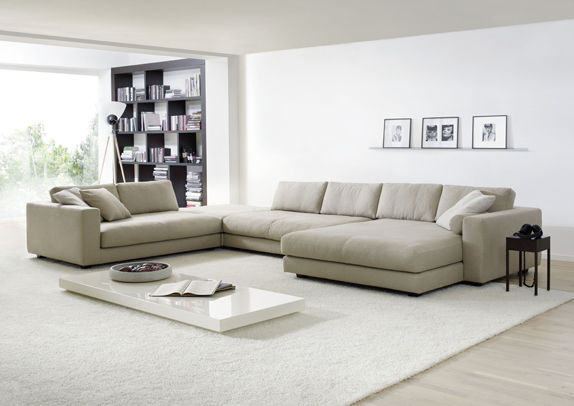 Corner sofa - ATOLL - Machalke - modular / contemporary / fabr