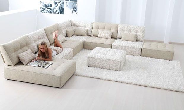 Cream corner sofa | Modular sofa, Extra large corner sofas, Large so