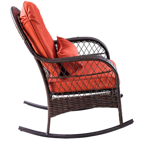 Outdoor Wicker Rocking Chair Porch Deck Rocker Patio Furniture .