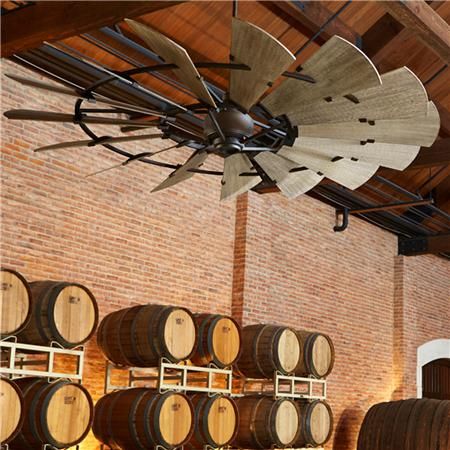 60" Rustic Windmill Ceiling Fan | Windmill ceiling fan, Rustic .