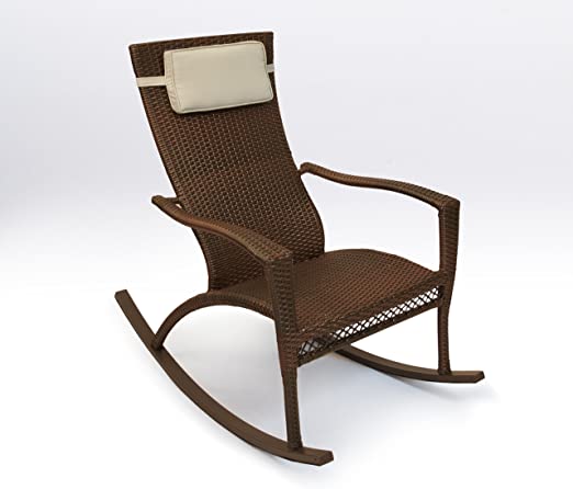 Amazon.com: Tortuga Outdoor Oversized Wicker Rocking Chair Plus .