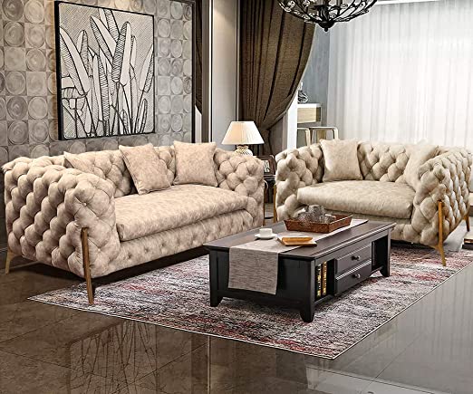 Amazon.com: LANLINCO Oversized Leathaire Sectional Sofa Couch with .