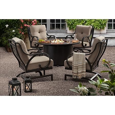 Member's Mark Harbor Hill 5-Piece Fire Chat Set in 2020 | Outdoor .