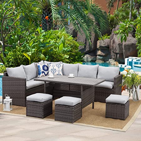 Amazon.com: Wisteria Lane Patio Furniture Set,7 PCS Outdoor .