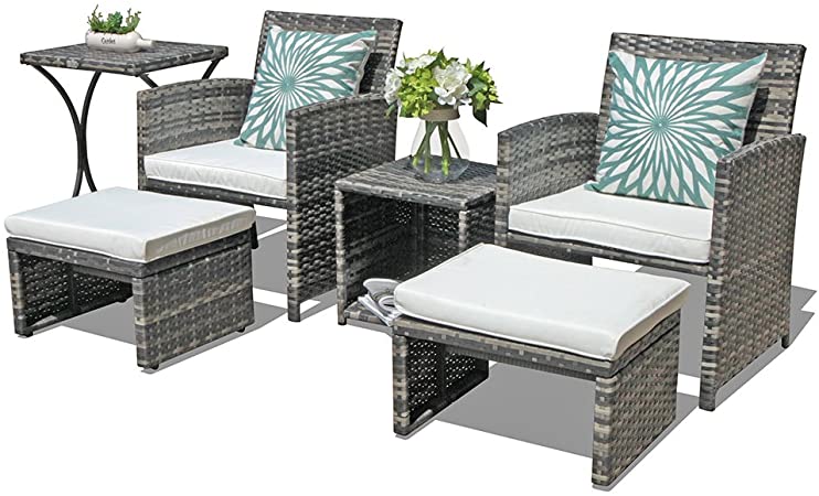 Amazon.com: OC Orange-Casual Outdoor Wicker Furniture Set 6 Piece .