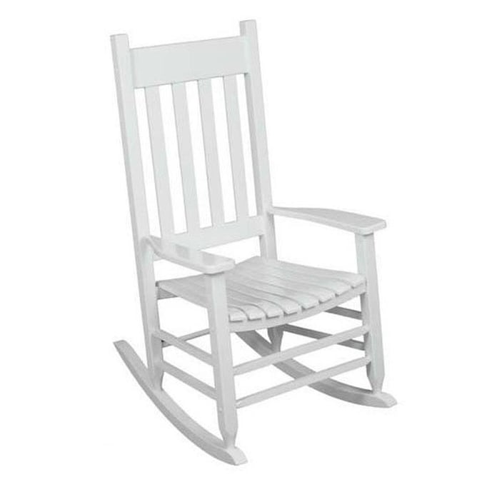 Style Selections White Wood Rocking Chair(s) with Slat Seat in the .