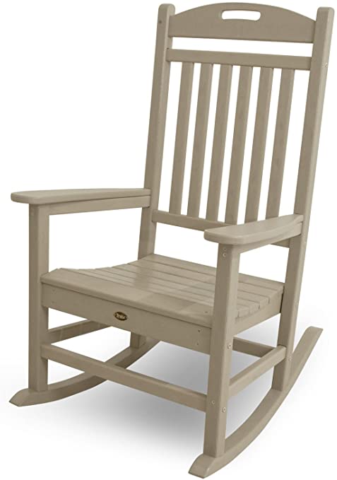 Amazon.com : Trex Outdoor Furniture Yacht Club Rocker Chair, Sand .