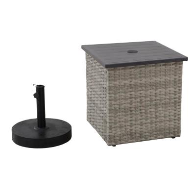 Umbrella hole - Gray - Outdoor Side Tables - Patio Tables - The .
