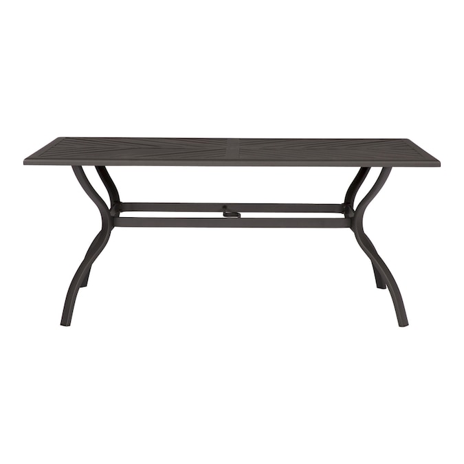 allen + roth - Everchase Rectangle Outdoor Dining Table 43.3-in W .