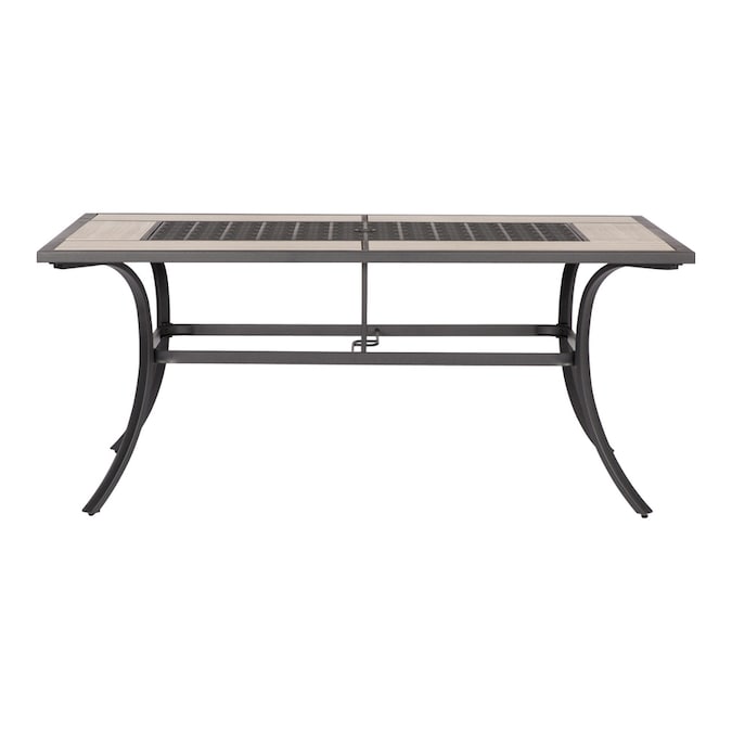 Style Selections - Elliot Creek Rectangle Outdoor Dining Table 40 .