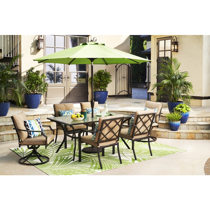 Style Selections - Vinehaven Rectangle Outdoor Dining Table 38-in .