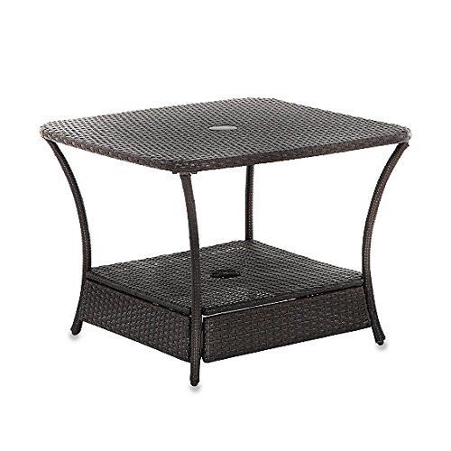 1 Check Price Umbrella Stand Side Table Base In Wicker For Patio .