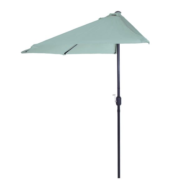 Shop 9ft Half Round Patio Umbrella with Easy Crank by Pure Garden .