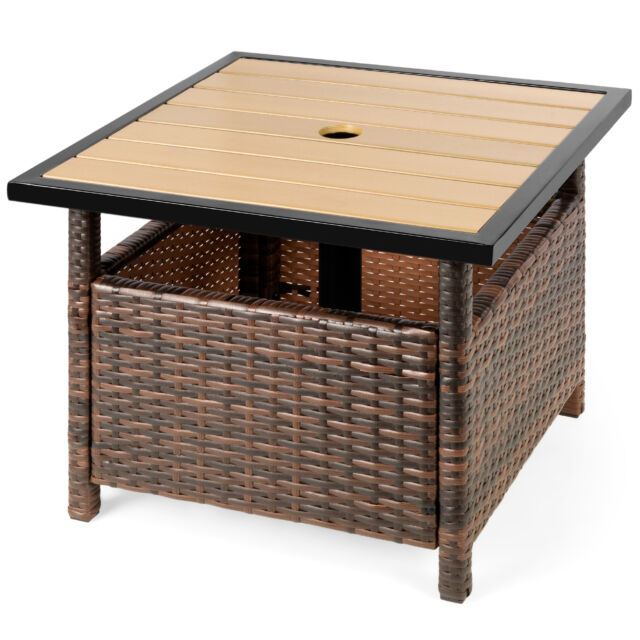 Best Choice Products Patio Rattan Umbrella Stand for sale online .