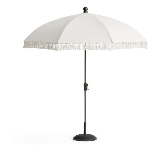 Tassled Market Umbrella | Outdoor Umbrellas | Pottery Ba