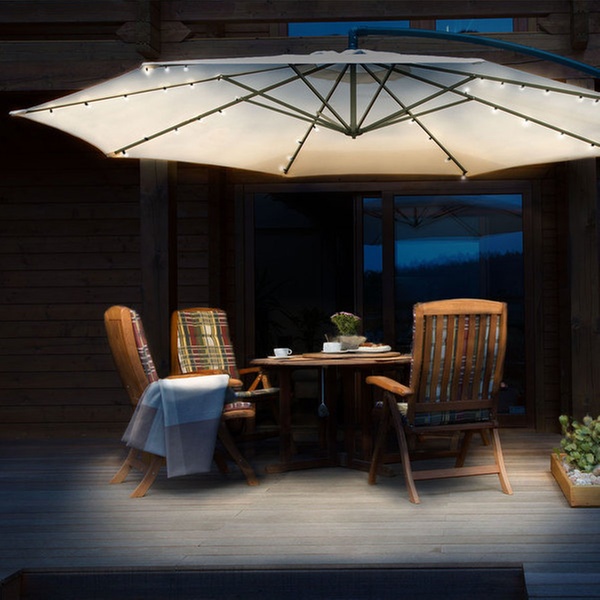 Up To 76% Off on Solar Patio Umbrella LED String | Groupon Goo