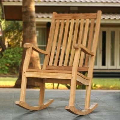 Tortuga Outdoor Jakarta Teak Wood Patio Rocking Chair TK-RC - The .